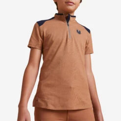 Kids' Horse Riding Short-Sleeved Polo Shirt 500