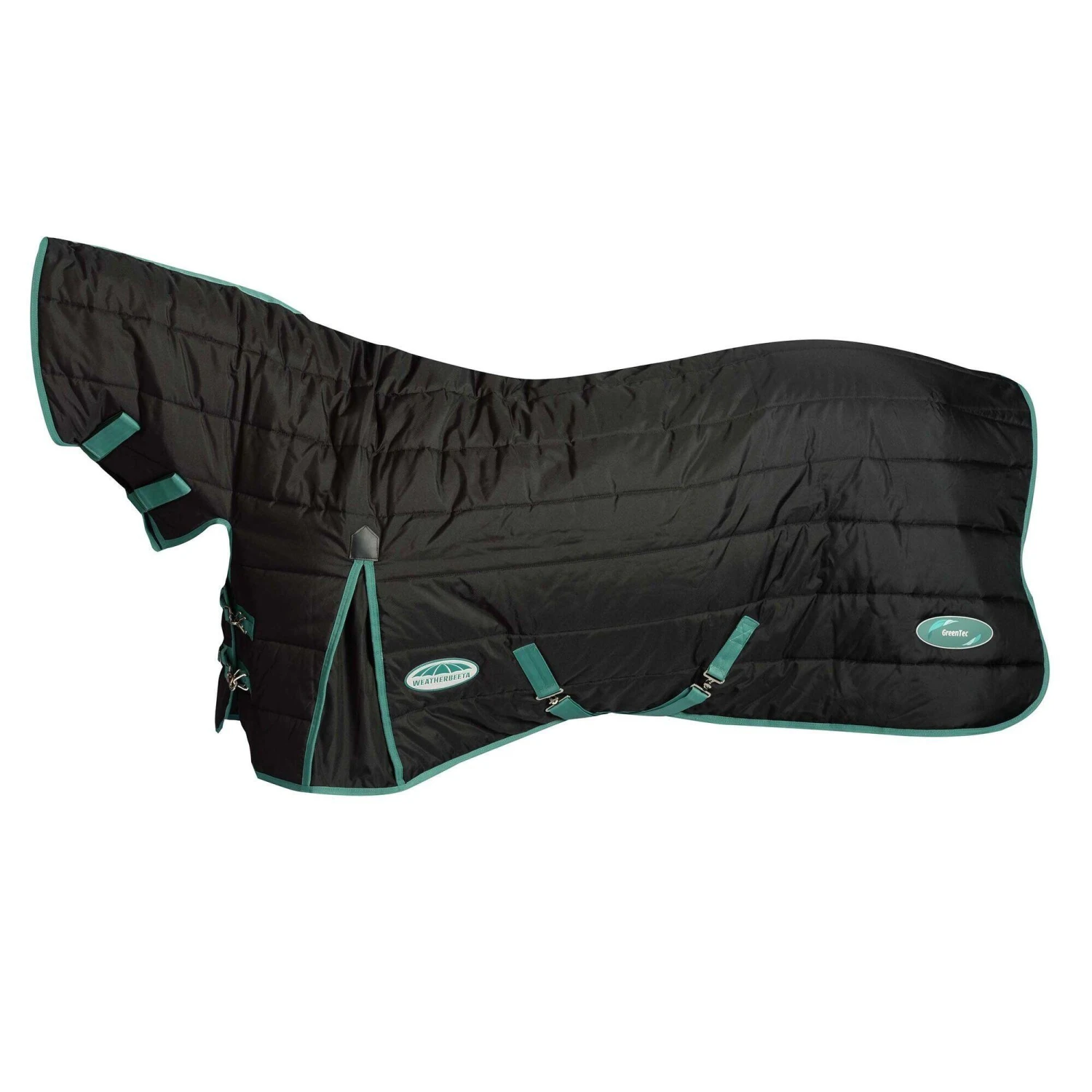 Weatherbeeta GreenTec Combo Neck Medium Lightweight Horse Stable Rug (Black/Bottle Green) 1 Weatherbeeta GreenTec Combo Neck Medium Lightweight Horse Stable Rug (Black/Bottle Green)