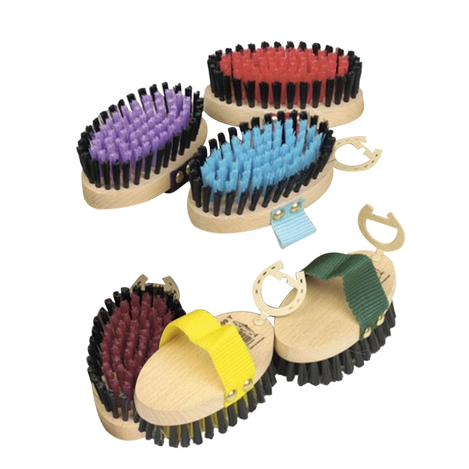 Childrens/Kids Horse Body Brush (Pack Of 6) (Multicoloured) 1 Childrens/Kids Horse Body Brush (Pack Of 6) (Multicoloured)
