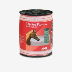 Top Line Plus Horse Riding Fencing Tape 20 Mm X 200 M - White