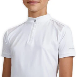 Girls' Short-Sleeved Horse Riding Show Polo Shirt 500 -Pro Rider Shop k11f16ffd28eaef5999517104d0975978