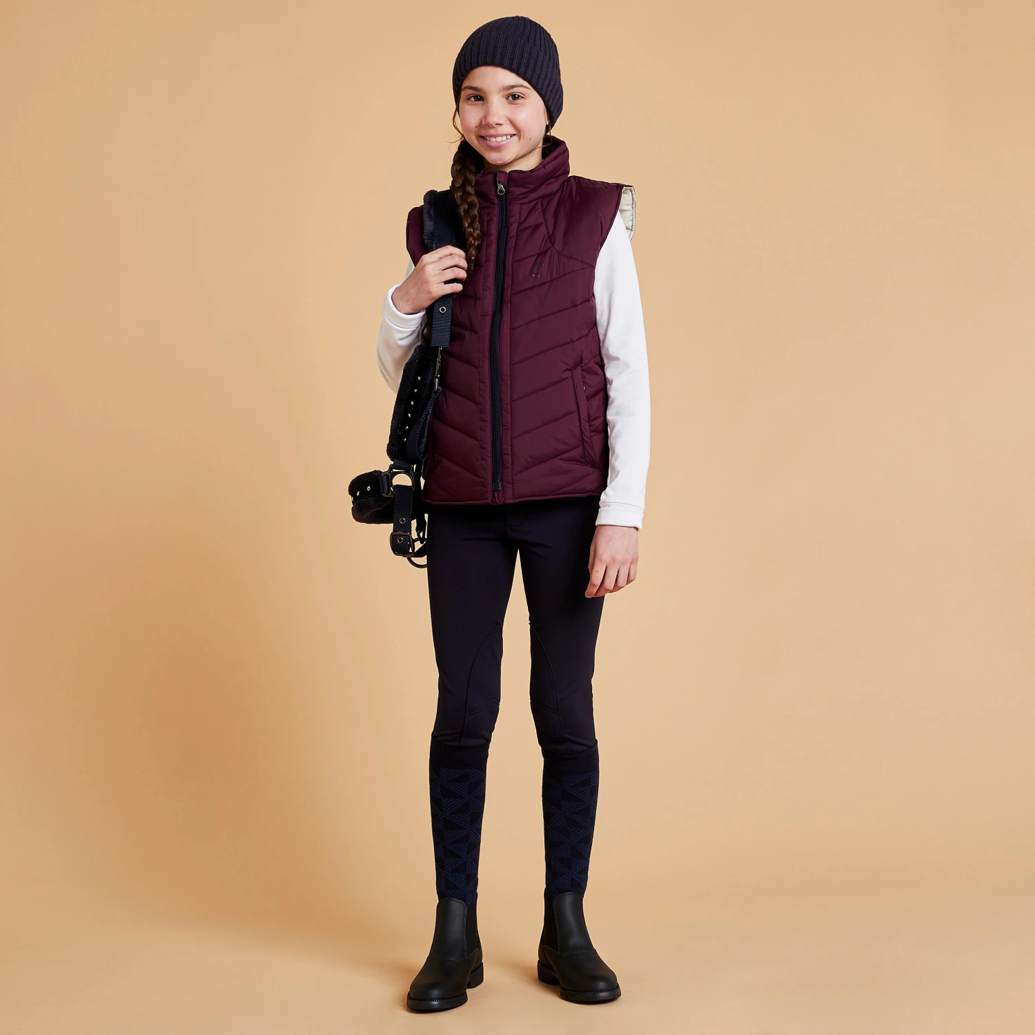 Kids' Warm Padded Horse Riding Gilet 500 9 Kids' Warm Padded Horse Riding Gilet 500 - Image 9