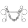 Mullen Mouth Horse Pelham Bit (Light Steel)