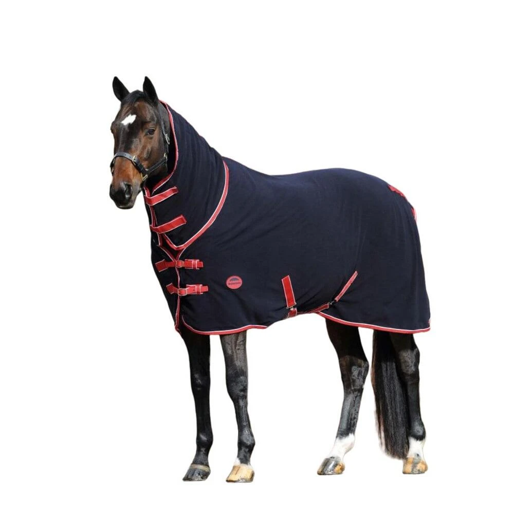 Weatherbeeta Fleece Cooler Combo Neck Rug (Navy/Red/White) 1 Weatherbeeta Fleece Cooler Combo Neck Rug (Navy/Red/White)
