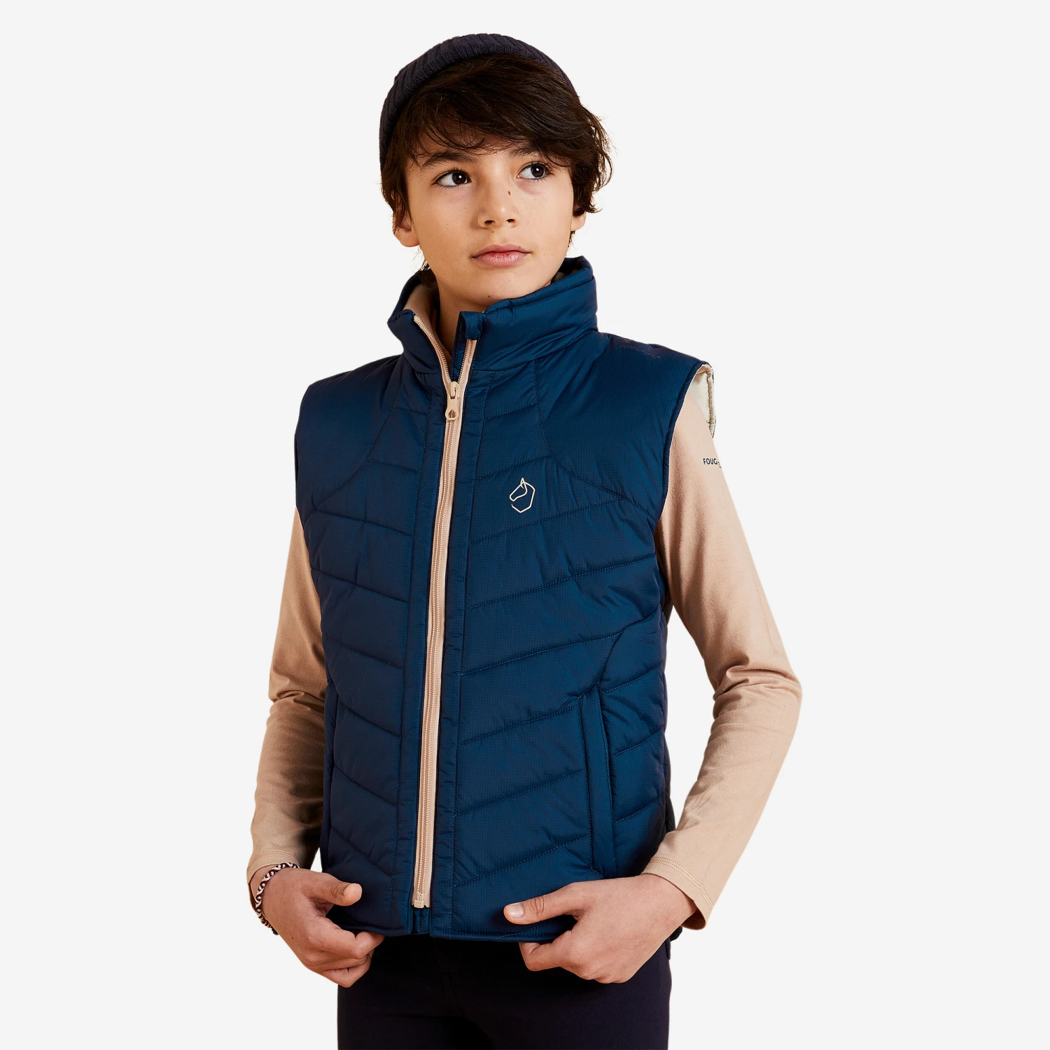 Kids' Warm Padded Horse Riding Gilet 500 1 Kids' Warm Padded Horse Riding Gilet 500