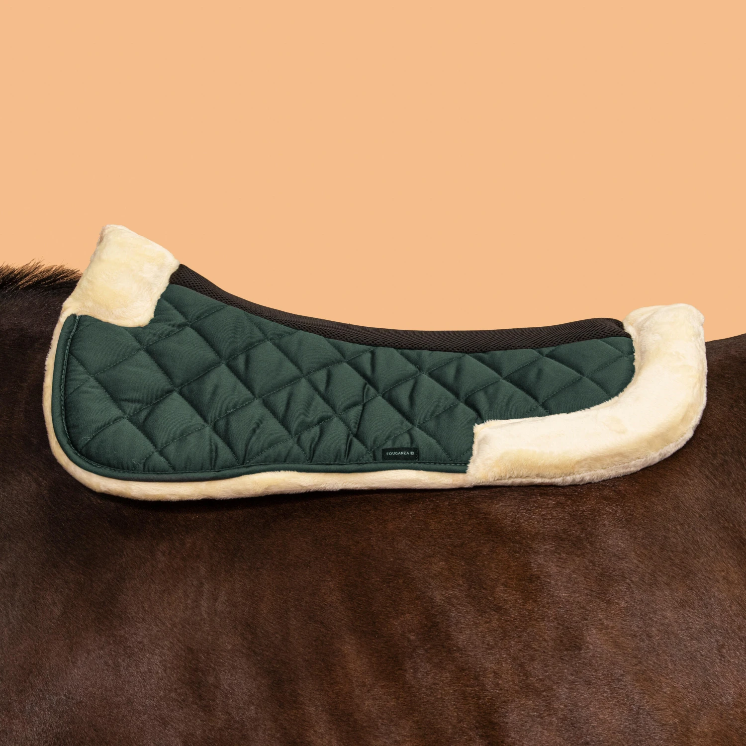 Horse & Pony Synthetic Sheepskin Saddle Pad 500 20 Horse & Pony Synthetic Sheepskin Saddle Pad 500 - Image 20