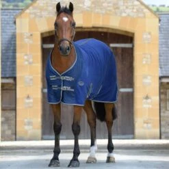 Weatherbeeta StandardNeck Fleece Horse Cooler Rug (Dark Blue/Grey/White) -Pro Rider Shop k5a0345f8269e08e0625f59d6271516b4