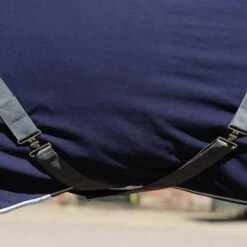 Weatherbeeta StandardNeck Cotton Horse Exercise Sheet (Dark Blue/Grey/White) -Pro Rider Shop k6982647fe0ab0910a5a45b6743df4454