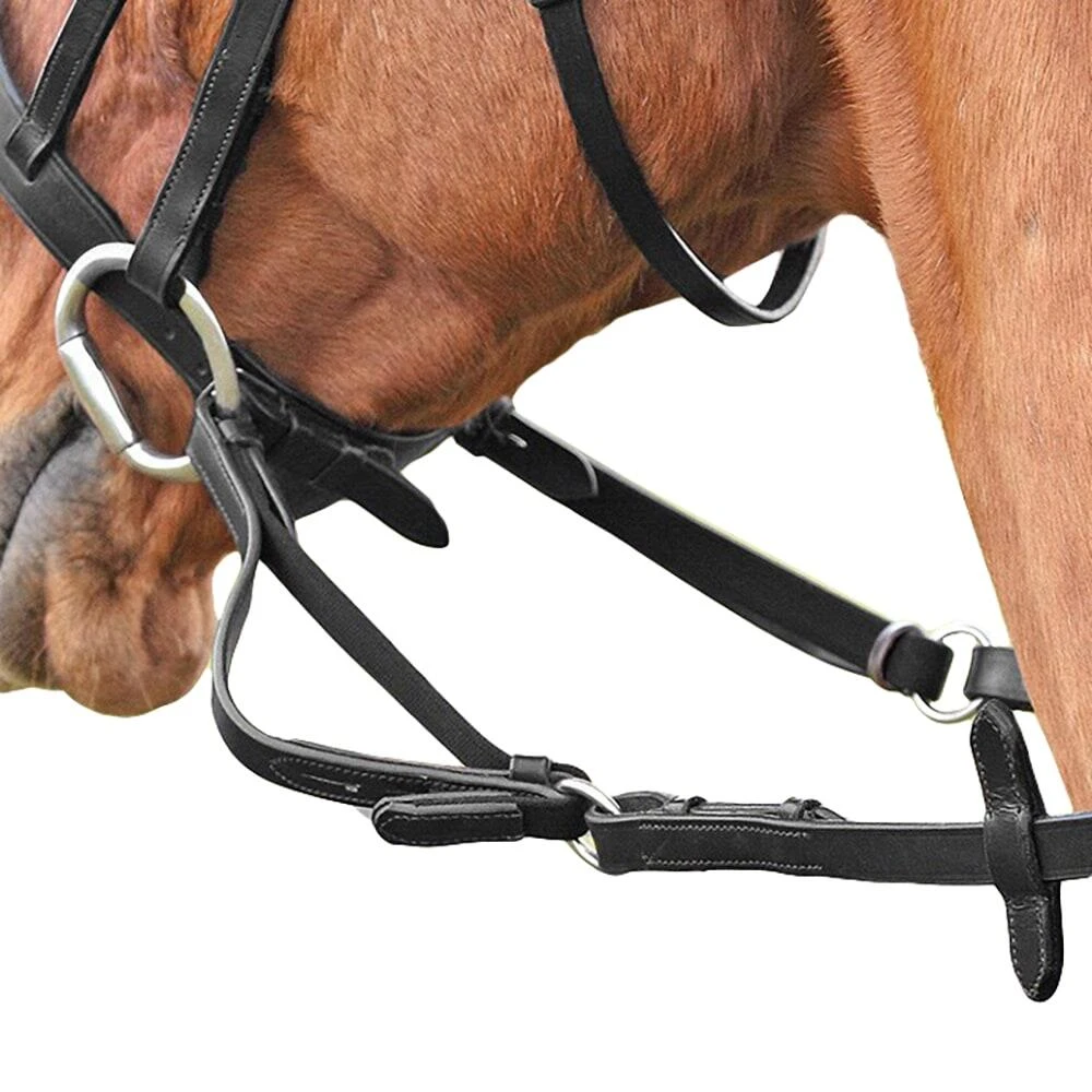 Flexible Leather Horse Reins (Black) 1 Flexible Leather Horse Reins (Black)
