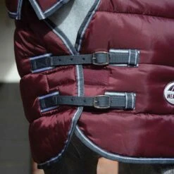 Weatherbeeta Comfitec Heavy 210d Channel Quilt Combo Neck Stable Rug (Maroon/Grey/White) -Pro Rider Shop k6e7d676f9caf6ac6761ec4368bd7d827