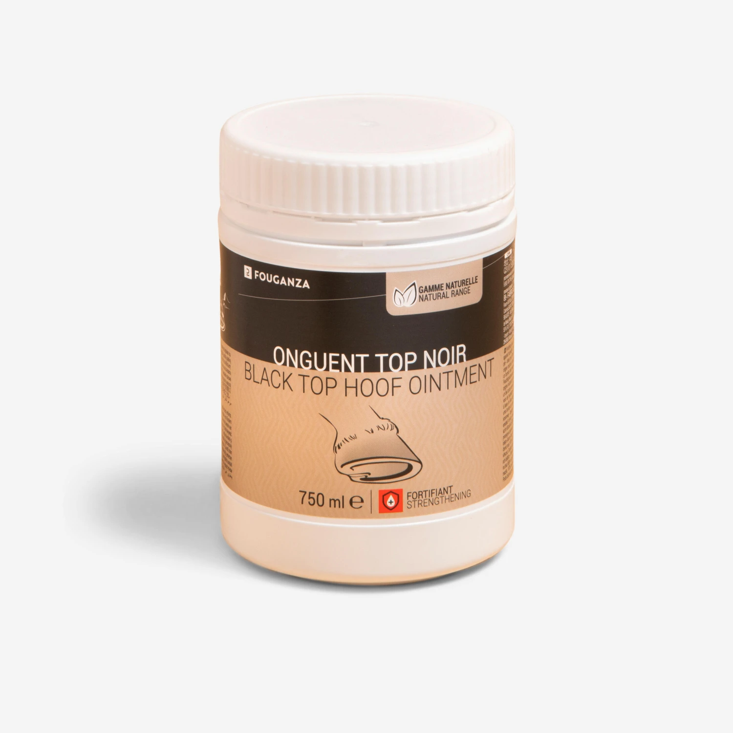 Natural Hoof Grease For Horse And Pony Top Fortifying Ointment 750 Ml - Black 1 Natural Hoof Grease For Horse And Pony Top Fortifying Ointment 750 Ml - Black