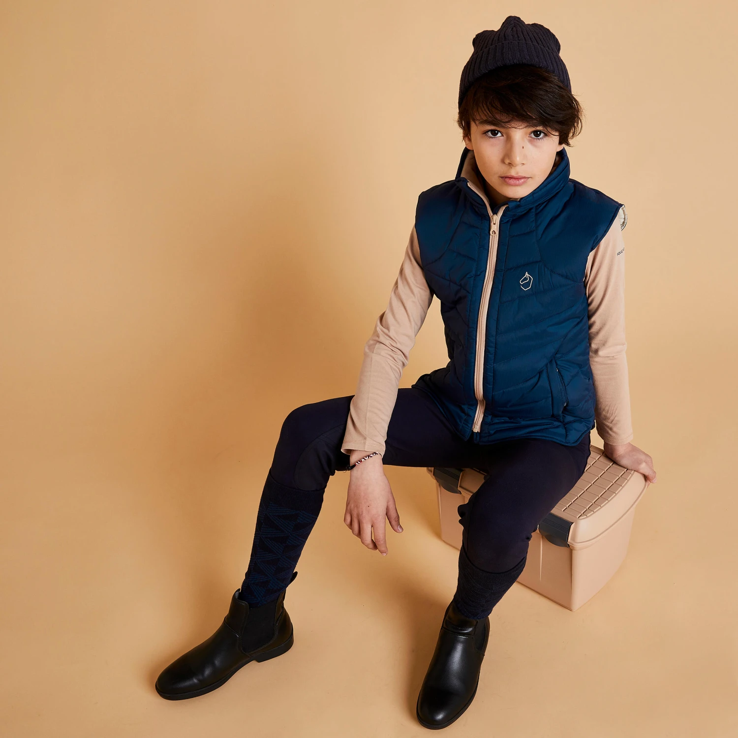 Kids' Warm Padded Horse Riding Gilet 500 6 Kids' Warm Padded Horse Riding Gilet 500 - Image 6