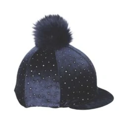 Velvet Sparkle Hat Cover (Black) -Pro Rider Shop k7ed2fe935cf9877d21c20c30e6e0b7e7