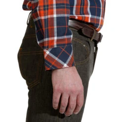 Sentier Long-Sleeved Horse Riding Shirt - Navy And Red Checks -Pro Rider Shop k814fd81964c9e2091d25ba7656cdbaab