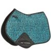 Weatherbeeta Prime Leopard Print Horse Jumping Saddlepad (Turquoise)