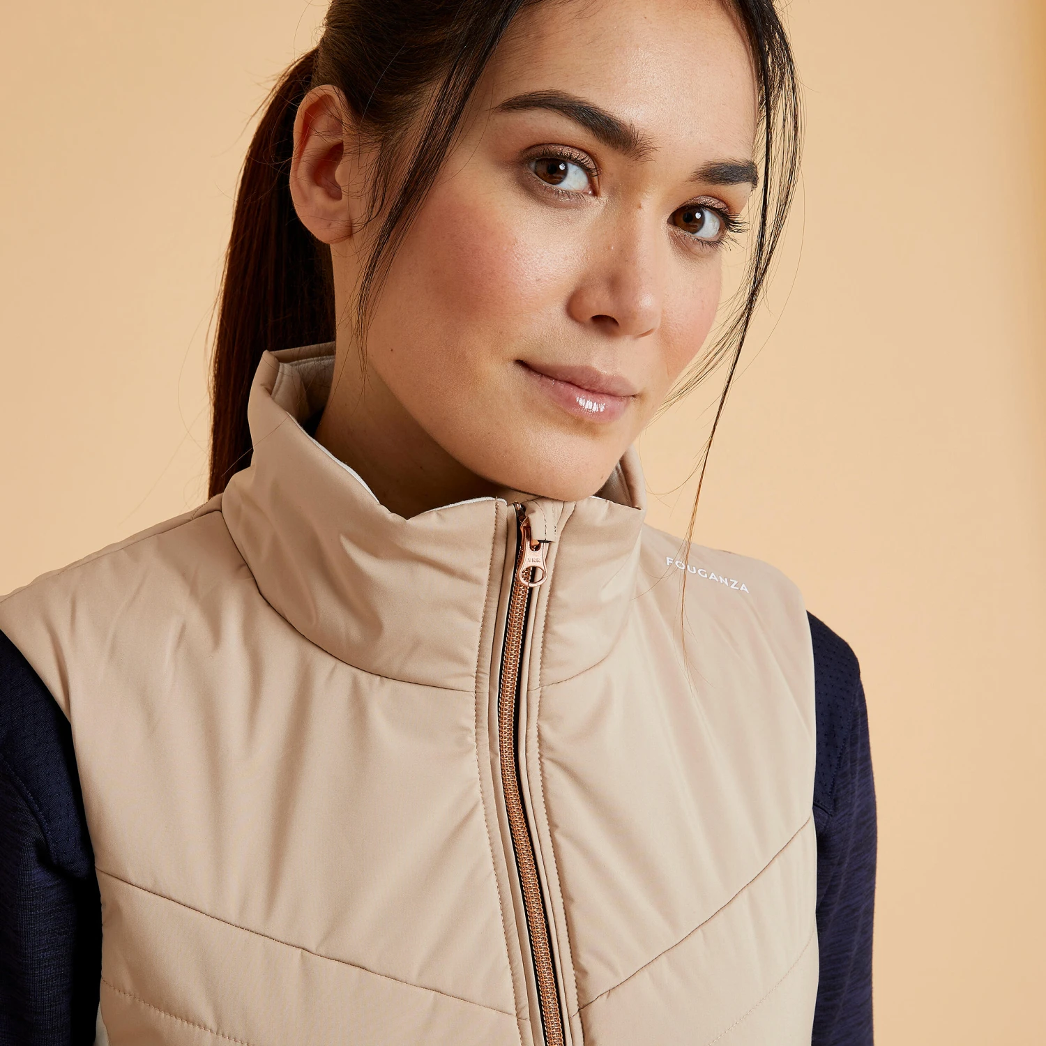 Women's Sleeveless Horse Riding Down Jacket 500 12 Women's Sleeveless Horse Riding Down Jacket 500 - Image 12