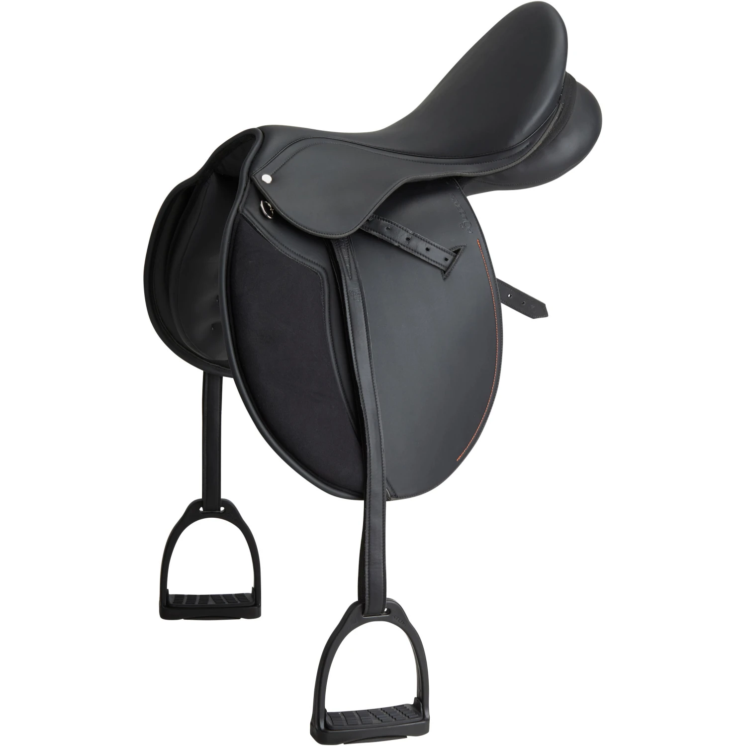 Synthia Horse Riding Synthetic All-Purpose 16"5 Saddle For Horse & Pony - Black 10 Synthia Horse Riding Synthetic All-Purpose 16"5 Saddle For Horse & Pony - Black - Image 10