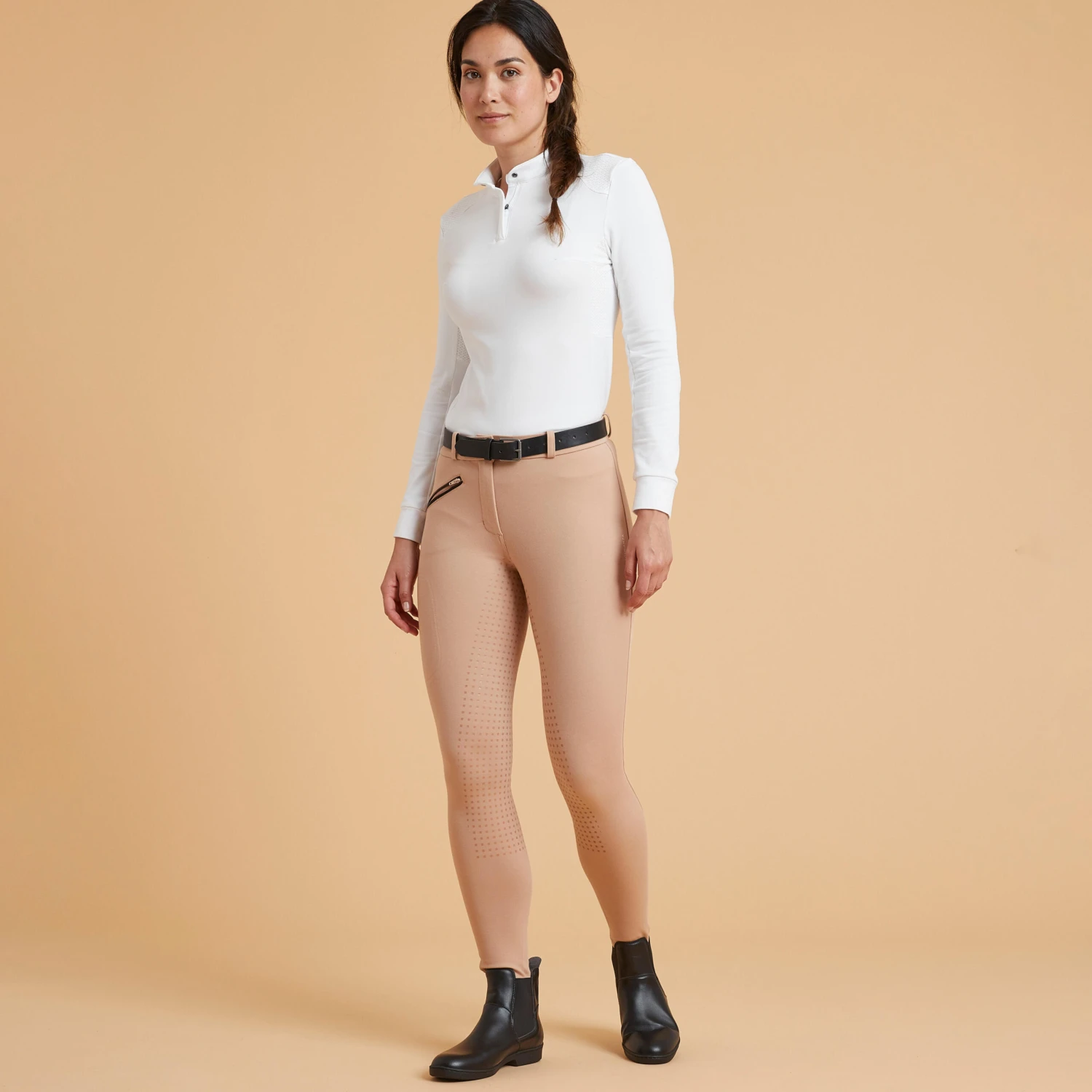 Women's Warm Full Grip Horse Riding Jodhpurs 500 10 Women's Warm Full Grip Horse Riding Jodhpurs 500 - Image 10