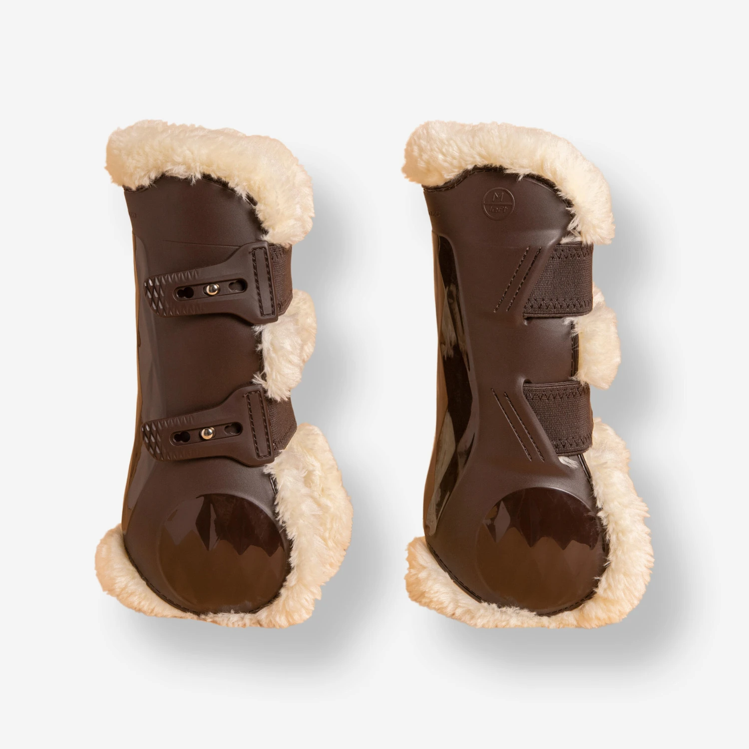 Horse Riding Synthetic Sheepskin Open Tendon Boots Twin-Pack 580 1 Horse Riding Synthetic Sheepskin Open Tendon Boots Twin-Pack 580