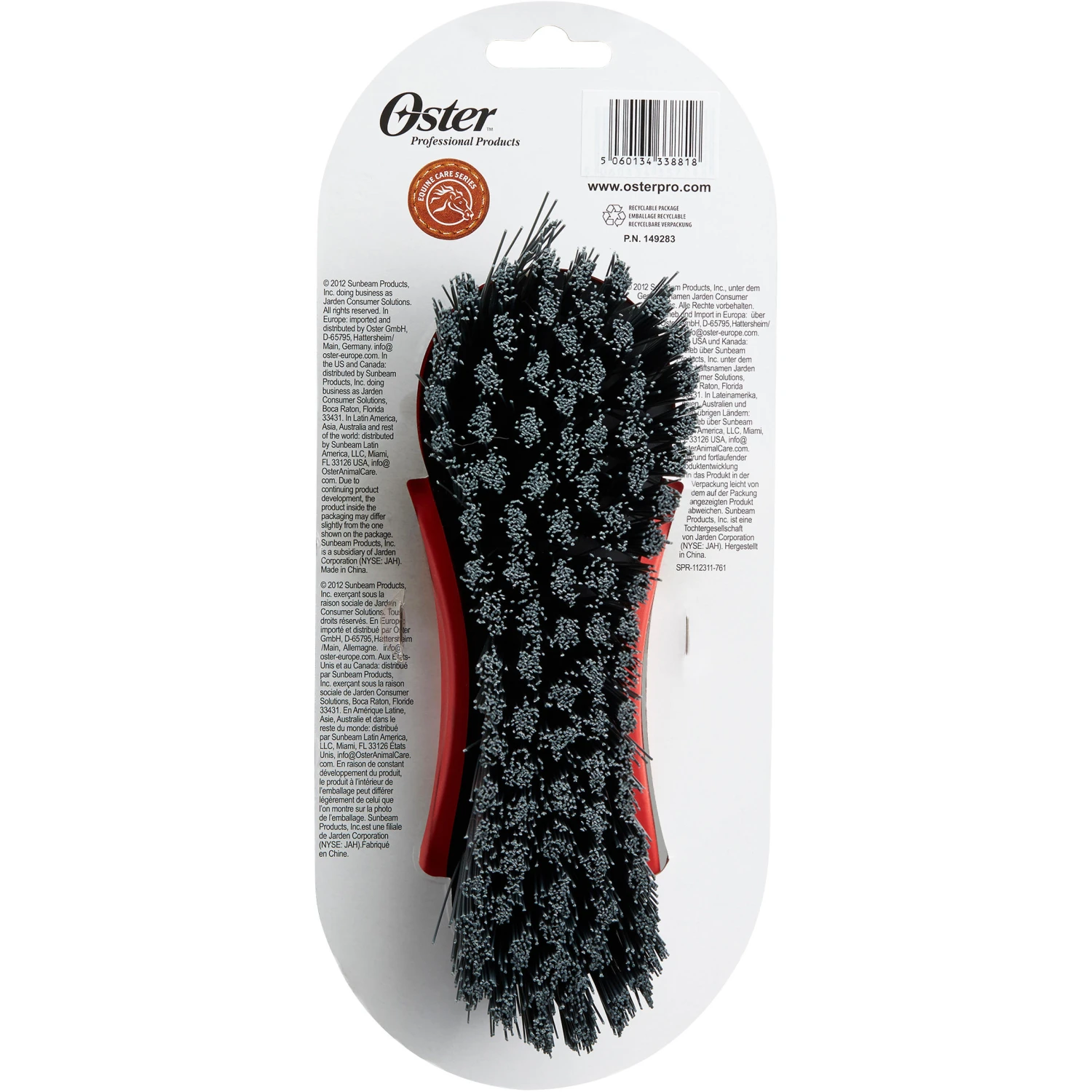 Horse Riding Dandy Brush - Red 3 Horse Riding Dandy Brush - Red - Image 3