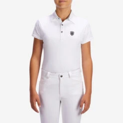 Kids' Short-Sleeved Horse Riding Show Polo Shirt 100 -Pro Rider Shop ka4da0eece83717a464ce9f5668f1a306