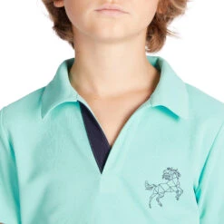 Kids' Horse Riding Short-Sleeved Mesh Polo Shirt 500 -Pro Rider Shop ka74cda3049f34183d51caab66339232a