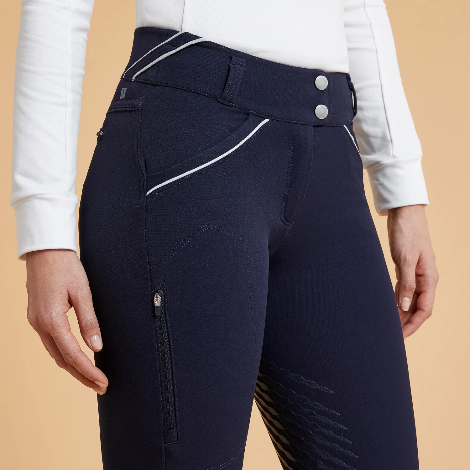 Women's Horse Riding Jodhpurs Classic Grip 900 3 Women's Horse Riding Jodhpurs Classic Grip 900 - Image 3