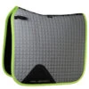 Weatherbeeta Prime Reflective Horse Dressage Saddlepad (Silver/Yellow)
