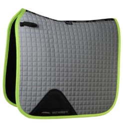 Weatherbeeta Prime Reflective Horse Dressage Saddlepad (Silver/Yellow)
