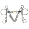 Sweet Iron Lozenge Horse Pelham Bit (Blue)