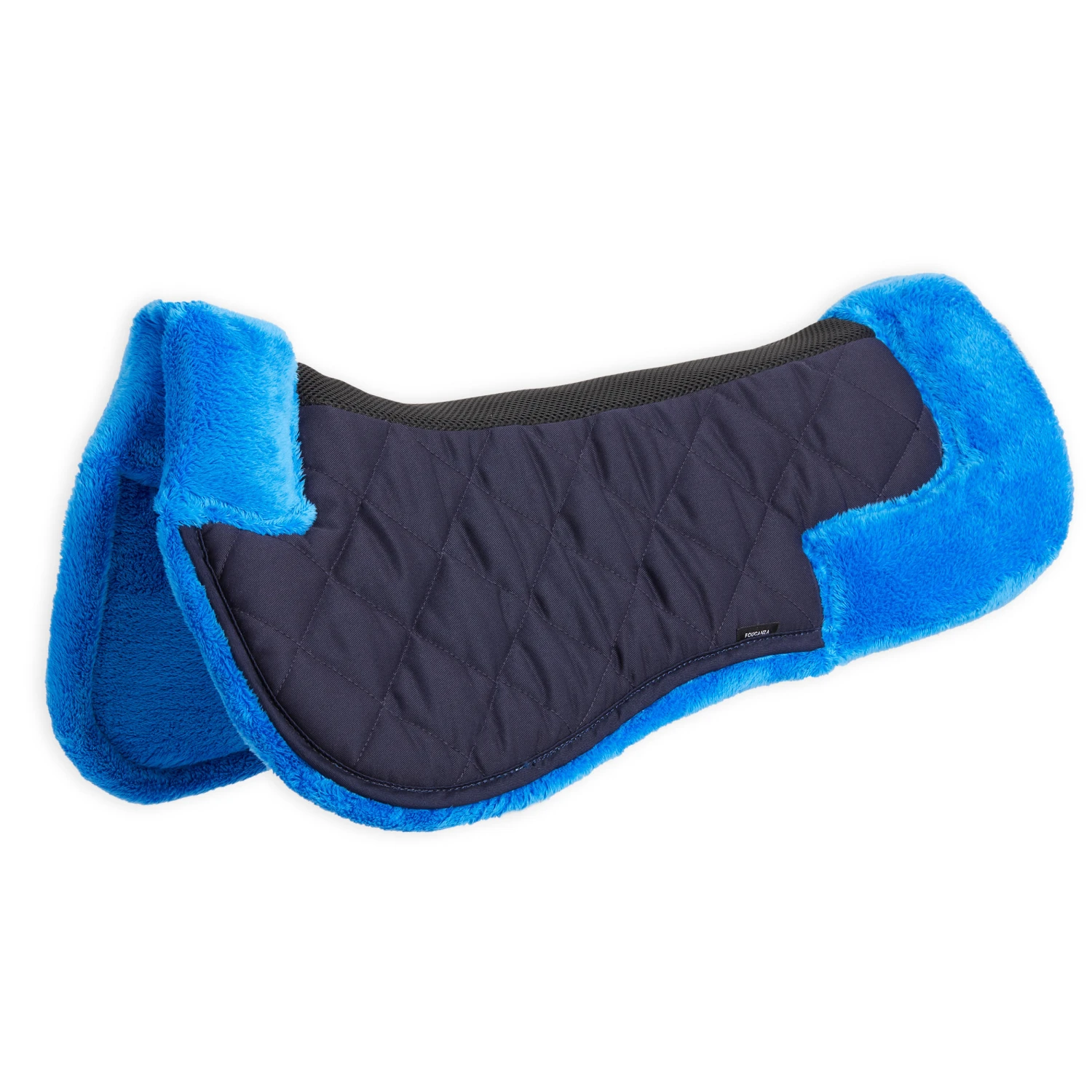 Horse & Pony Synthetic Sheepskin Saddle Pad 500 2 Horse & Pony Synthetic Sheepskin Saddle Pad 500 - Image 2