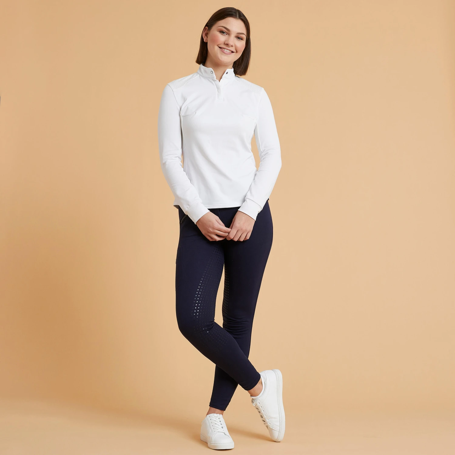 Women's Warm Full Grip Horse Riding Jodhpurs 500 2 Women's Warm Full Grip Horse Riding Jodhpurs 500 - Image 2