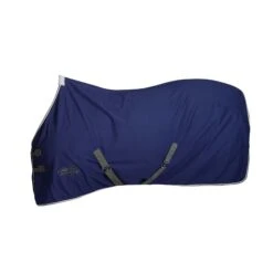 Weatherbeeta StandardNeck Cotton Horse Exercise Sheet (Dark Blue/Grey/White)