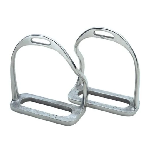 Safety Horse Bent Leg Stirrups (Silver) -Pro Rider Shop kdf36a57a04dc8d4d466264598fc243f4