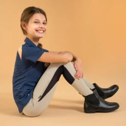 Kids' Horse Riding Lightweight Mesh Jodhpurs With Grippy Suede Patches 500 -Pro Rider Shop ke4367032f6f9bee2ff16ea8df79548bb