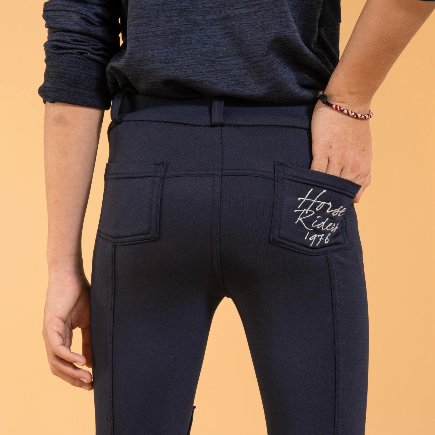 Kids' Horse Riding Warm Jodhpurs 100 3 Kids' Horse Riding Warm Jodhpurs 100 - Image 3