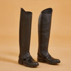 Adult Horse Riding Leather Half-Chaps With Gusset -Pro Rider Shop kf3dcfebe0244bfcc1e664edf100f8a37